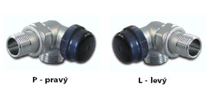Termostatický ventil úhlový dvouregulační - s přednastavením IVAR.VCD 2162/2166 NDX, IVAR.VCS 2162/2166 NSX